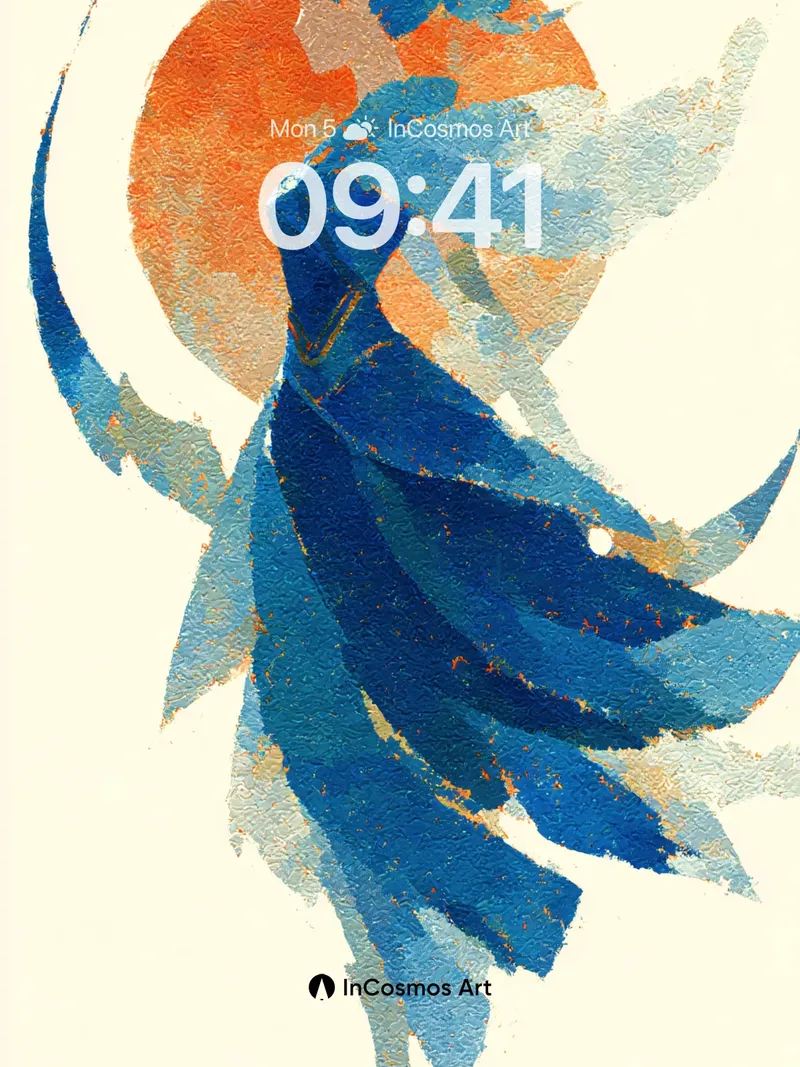 Cobalt Whisper Wallpaper with Sunlit Motion