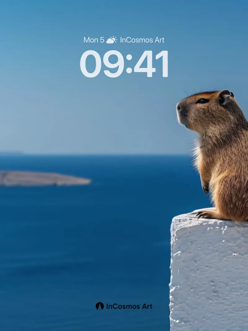 Serenity Watch Wallpaper with Coastal Gaze