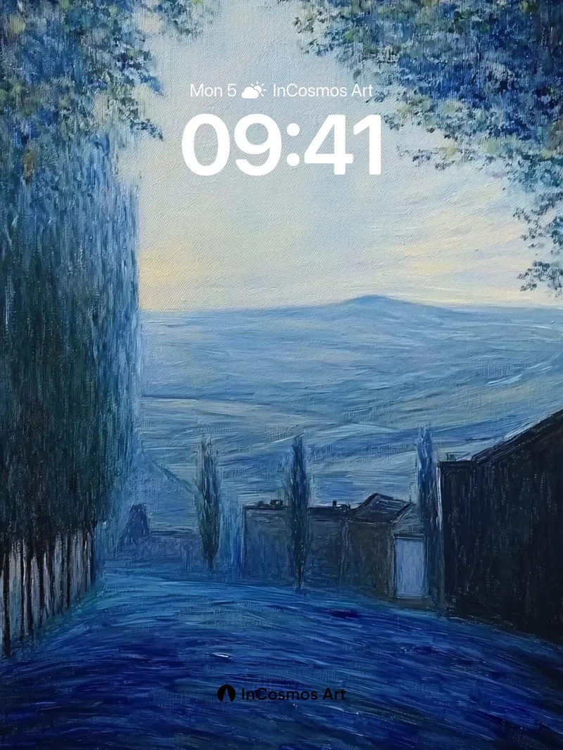 Serenity Lane Wallpaper with Twilight Hush
