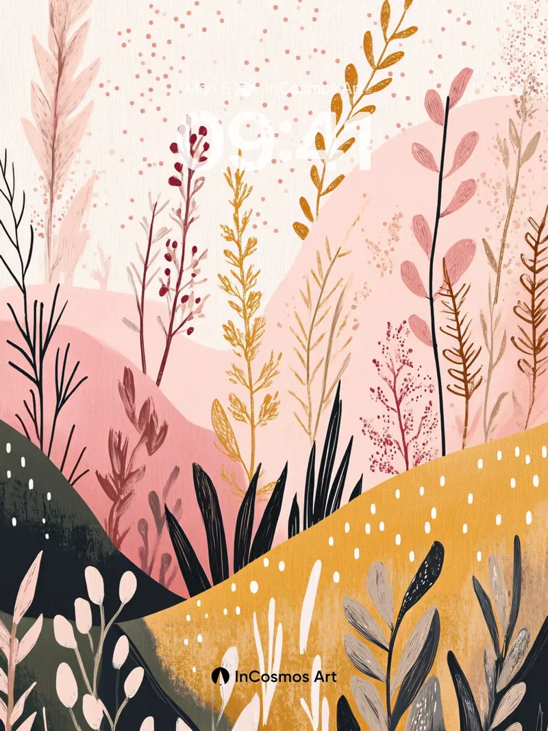 Whispering Wildscape Wallpaper with Dappled Light