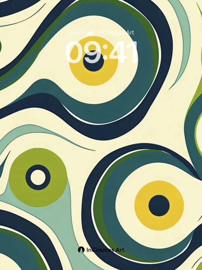 Whirlpool Eye Wallpaper with Swirling Depth
