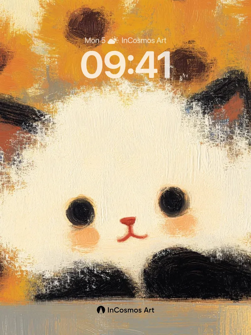 Whispering Fluff Wallpaper with Sunspot Hues