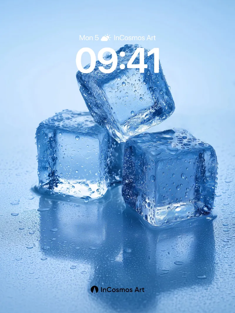 Crisp Frost Wallpaper with Liquid Light