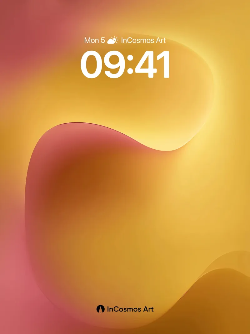 Golden Hush Wallpaper with Soft Swells