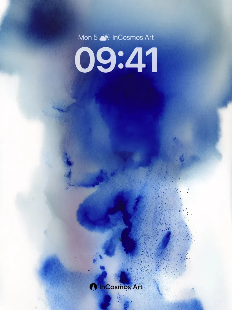 Ink Breath Wallpaper with Cosmic Drift