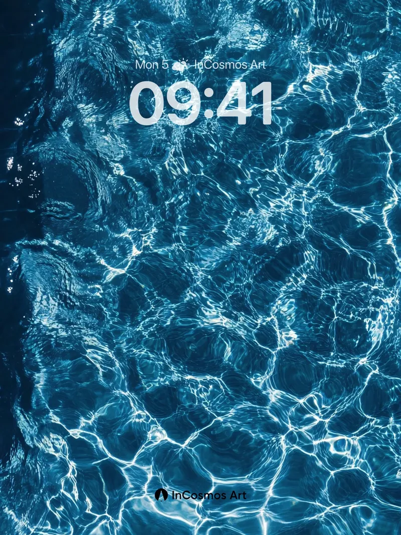 Calm Currents Wallpaper with Light Weaving