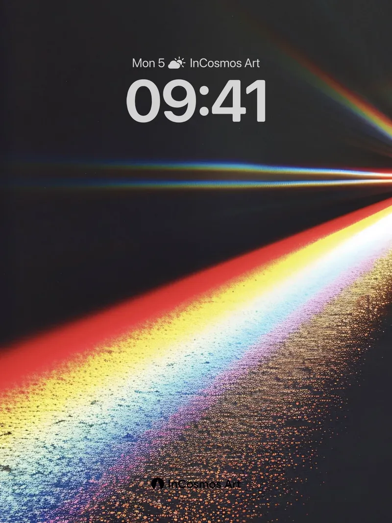 Prismatic Echo Wallpaper with Cosmic Dust
