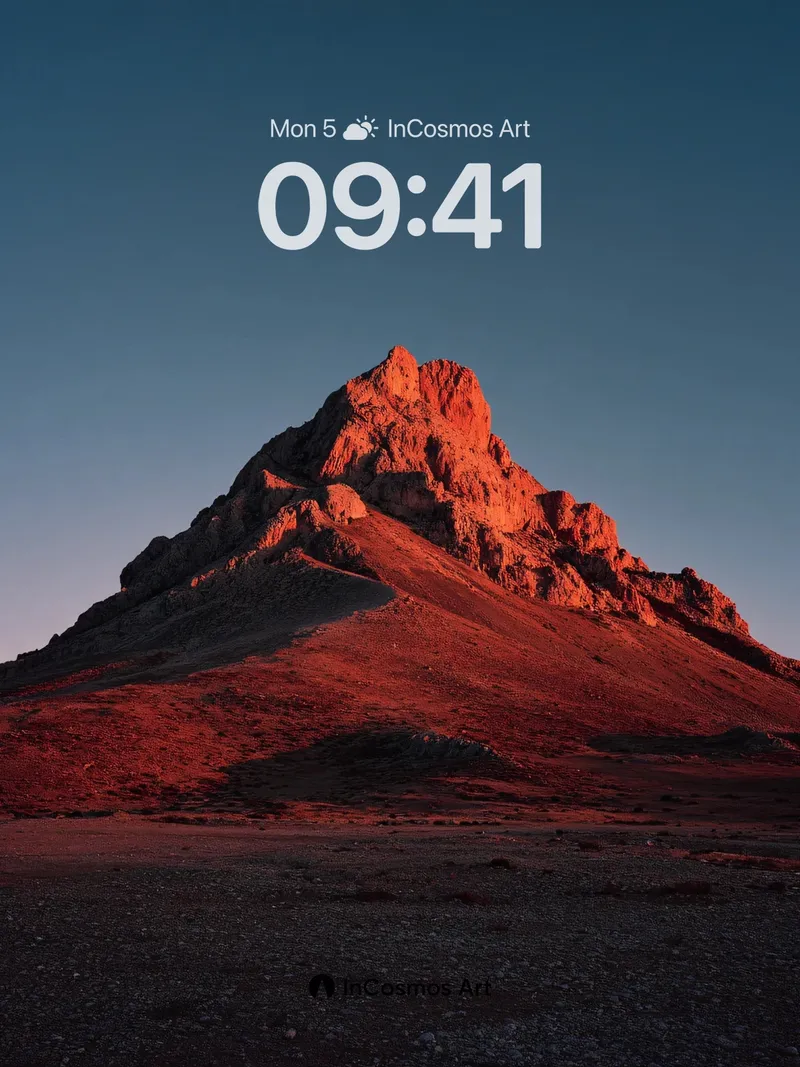 Crimson Summit Wallpaper with Dusk Embrace