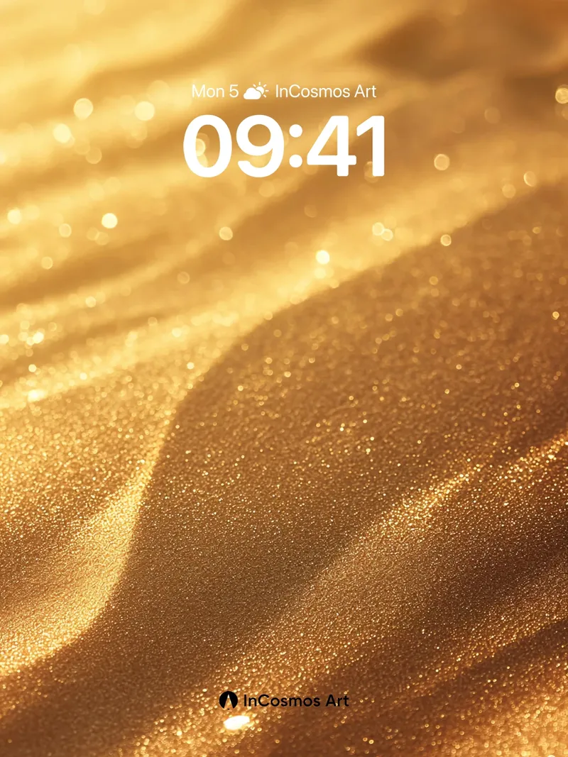 Golden Dune Wallpaper with Sunlit Sparkles