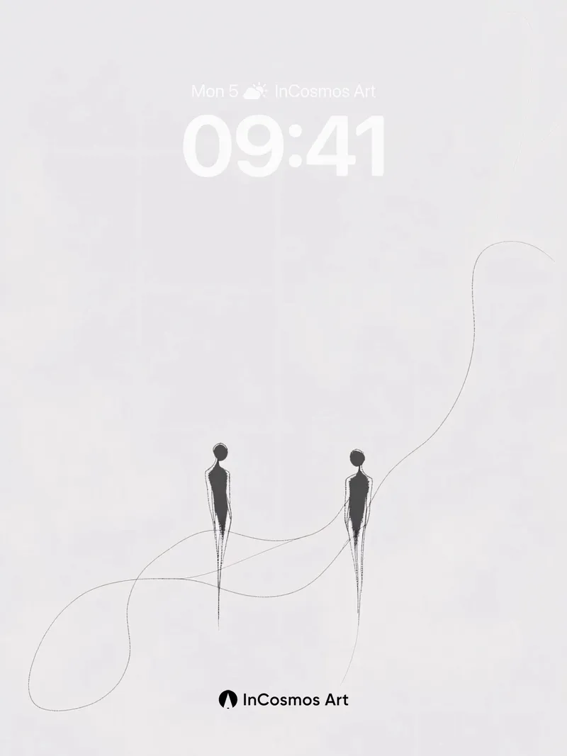 Silent Path Wallpaper with Whispering Lines