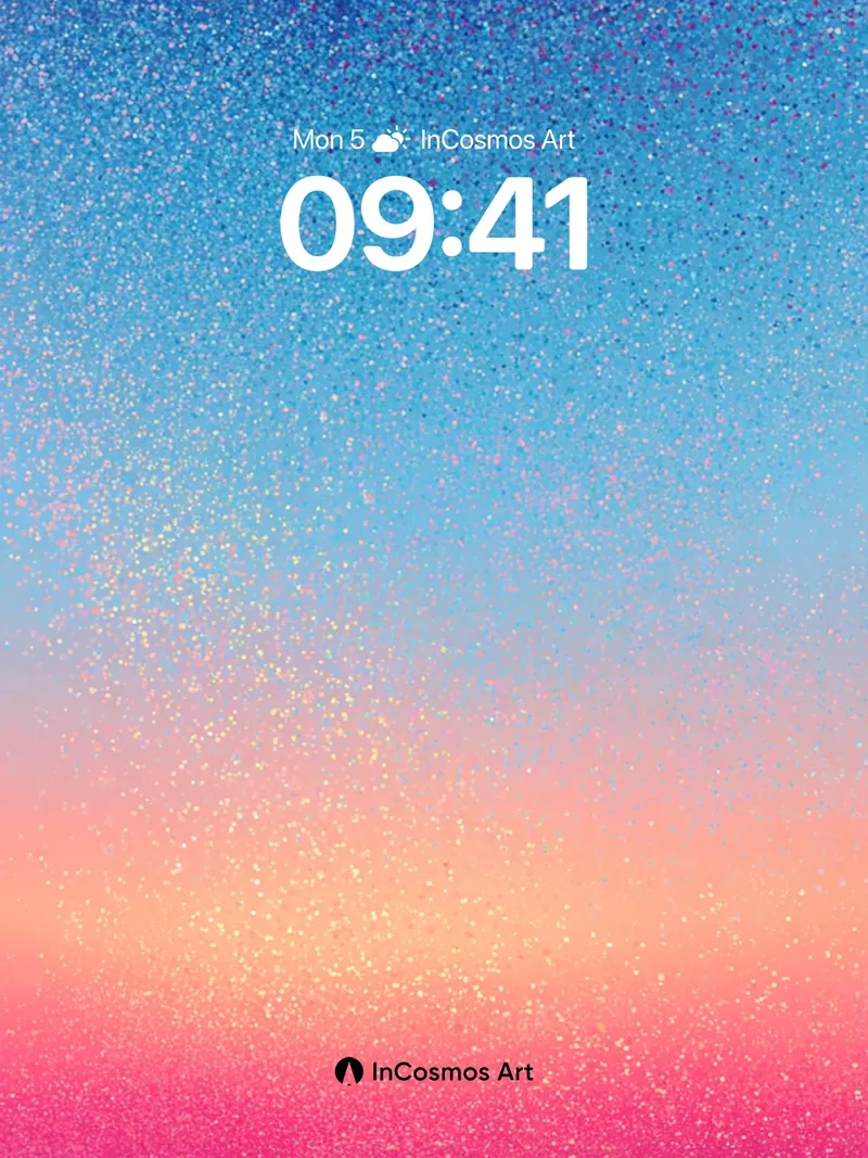 Cosmic Dust Wallpaper with Ethereal Gradient