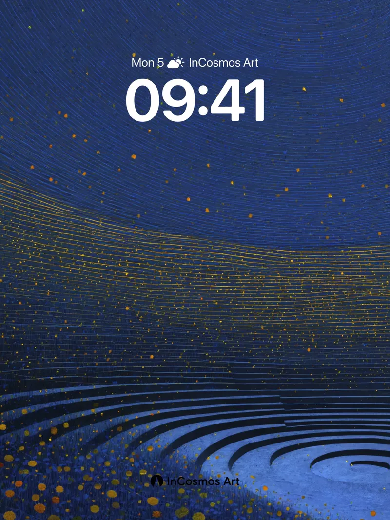 Starry Reverie Wallpaper with Cosmic Threads