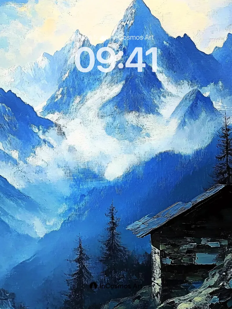 Frost-Crowned Silence Wallpaper with Whispering Pines