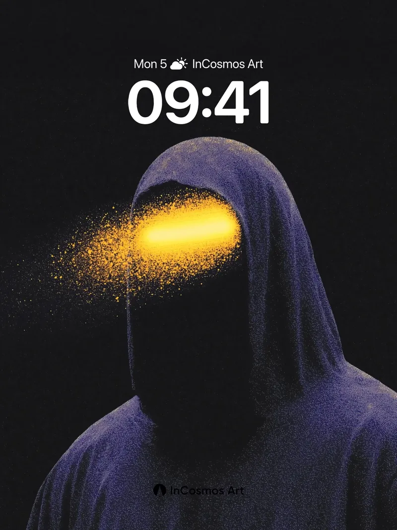 Silent Gold Dust Wallpaper with Hidden Light