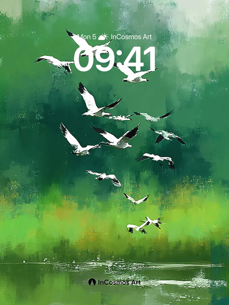 Serenity Flight Wallpaper with Water Reflections