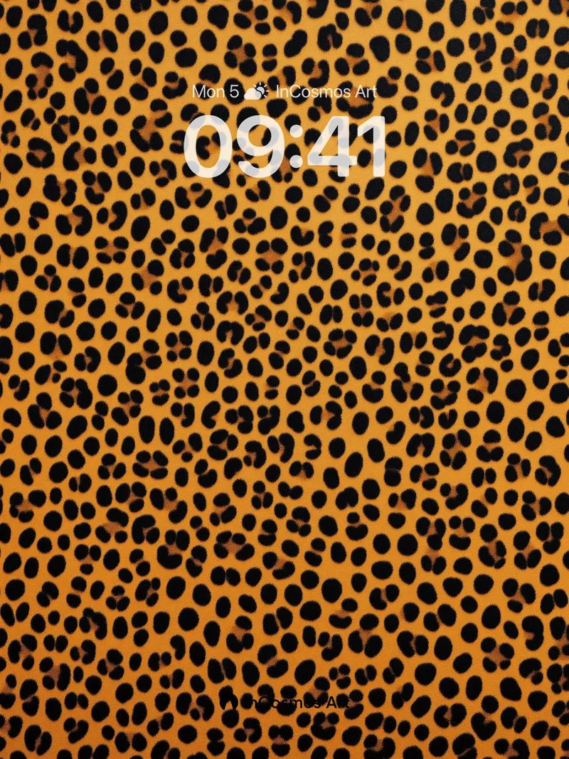 Wild Pulse Leopard Wallpaper with Shadowed Spots