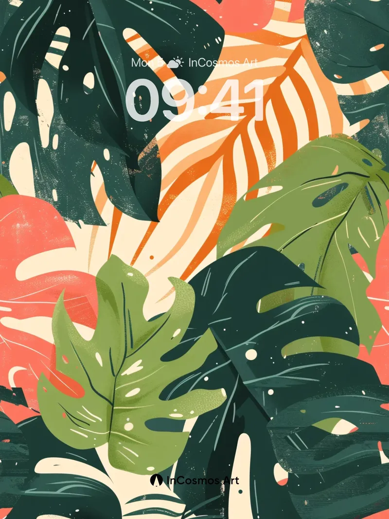 Tropical Pulse Wallpaper with Lush Canopy