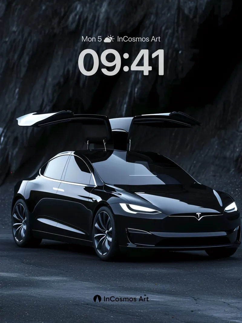 Shadowed Future Wallpaper with Floating Doors