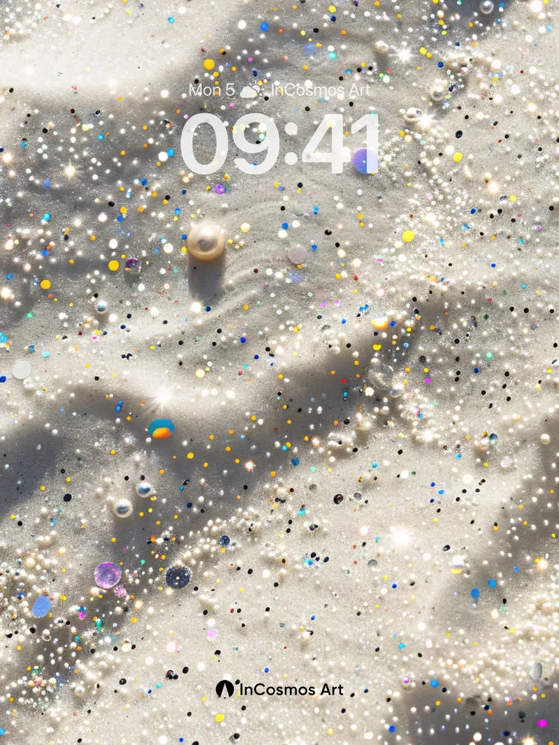 Stardust Drift Wallpaper with Pearl Echoes