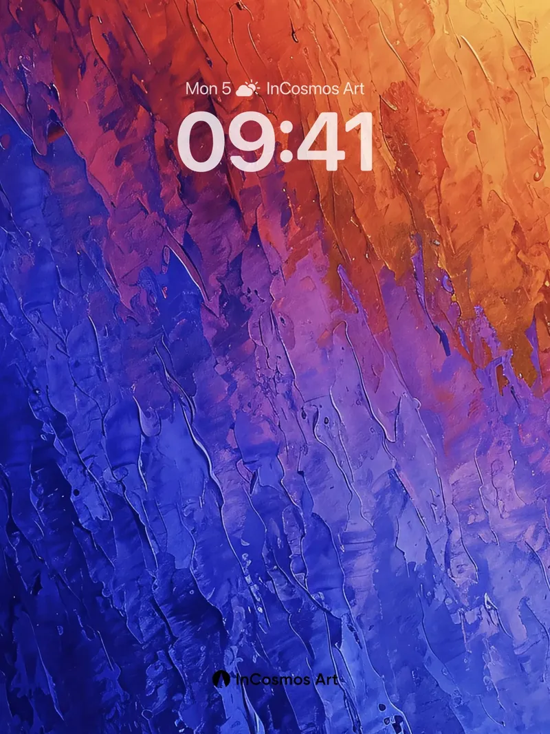 Fiery Abyss Wallpaper with Liquid Light Veins