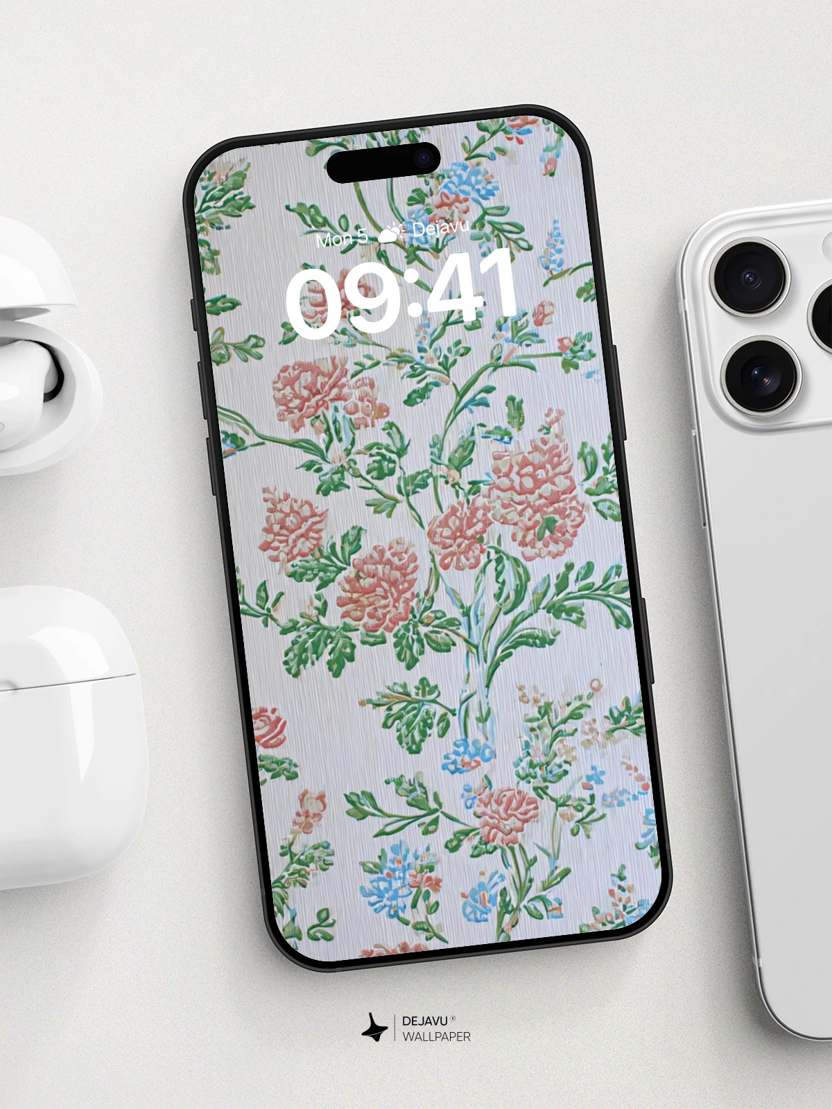 Vintage Floral Wallpaper 8K for iPhone and Android