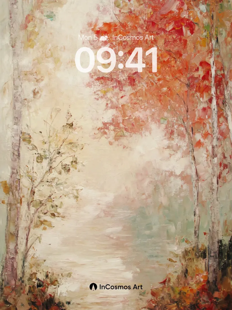 Autumn Hush Wallpaper with Whispering Canopy