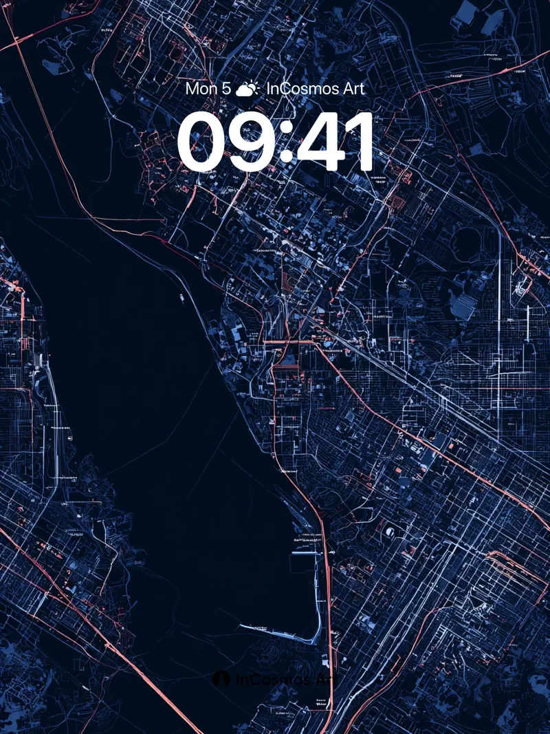 Neon Veil Wallpaper with City Pulse