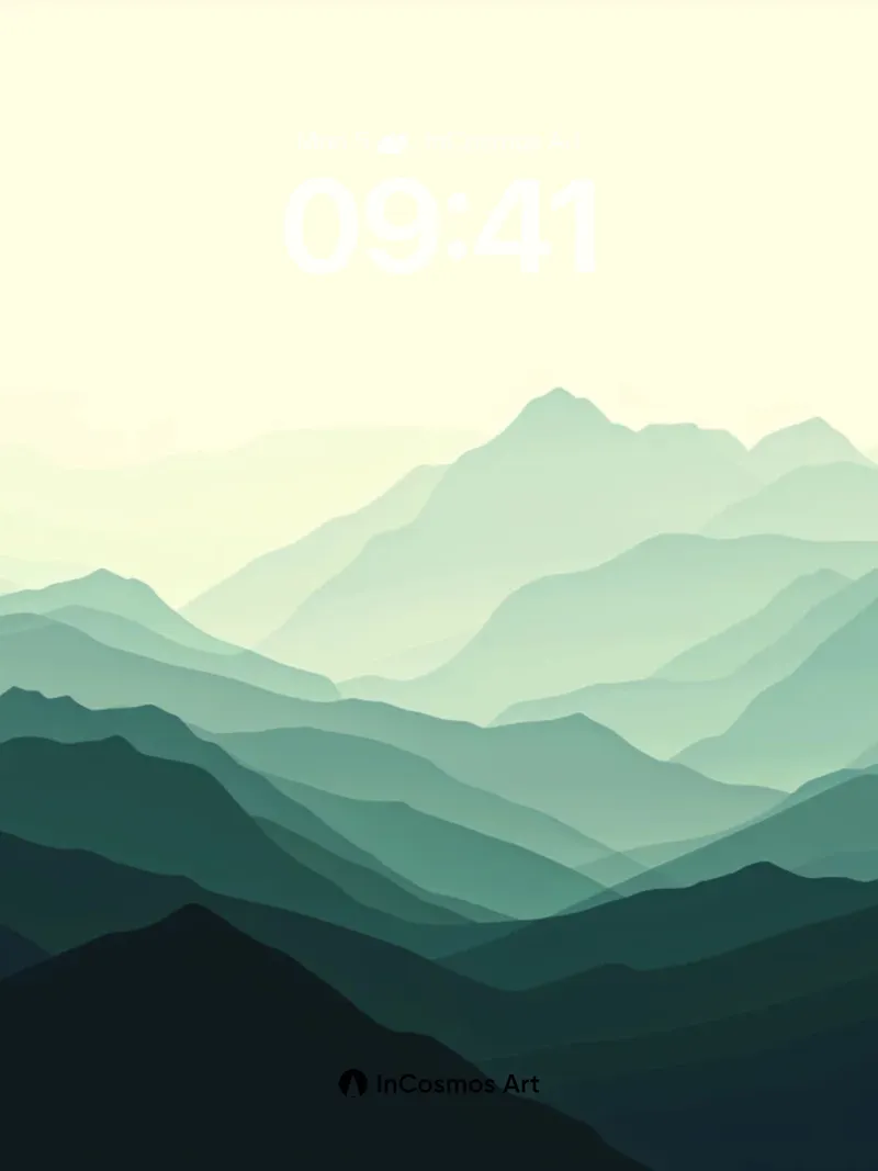 Serenity Ridge Wallpaper with Mist Veils