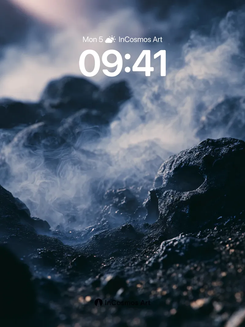 Smoldering Silence Wallpaper with Volcanic Breath