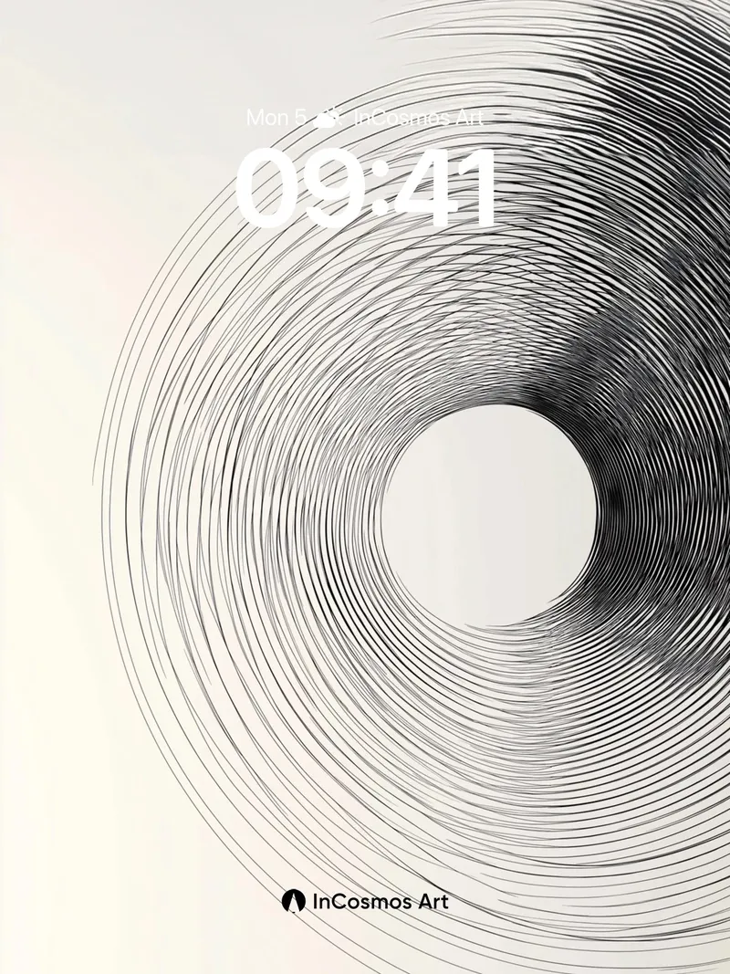 Sonic Spiral Wallpaper with Whispering Lines