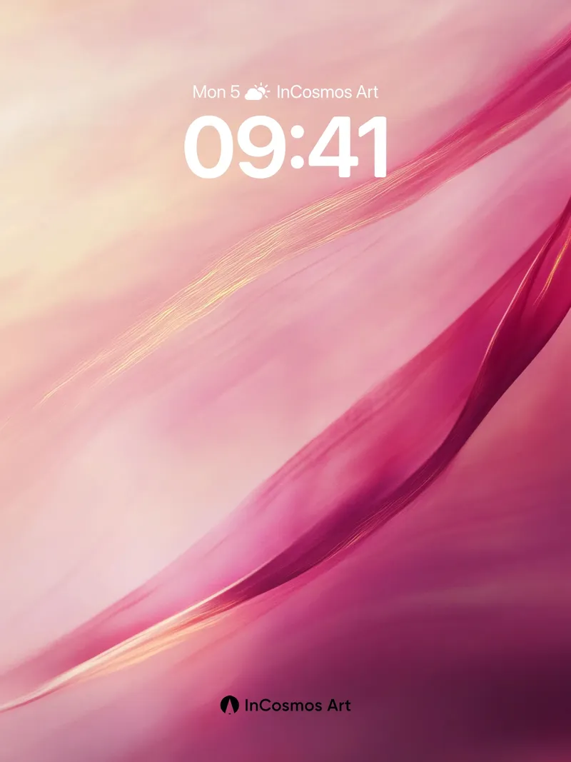 Luminous Veil Wallpaper with Golden Threads