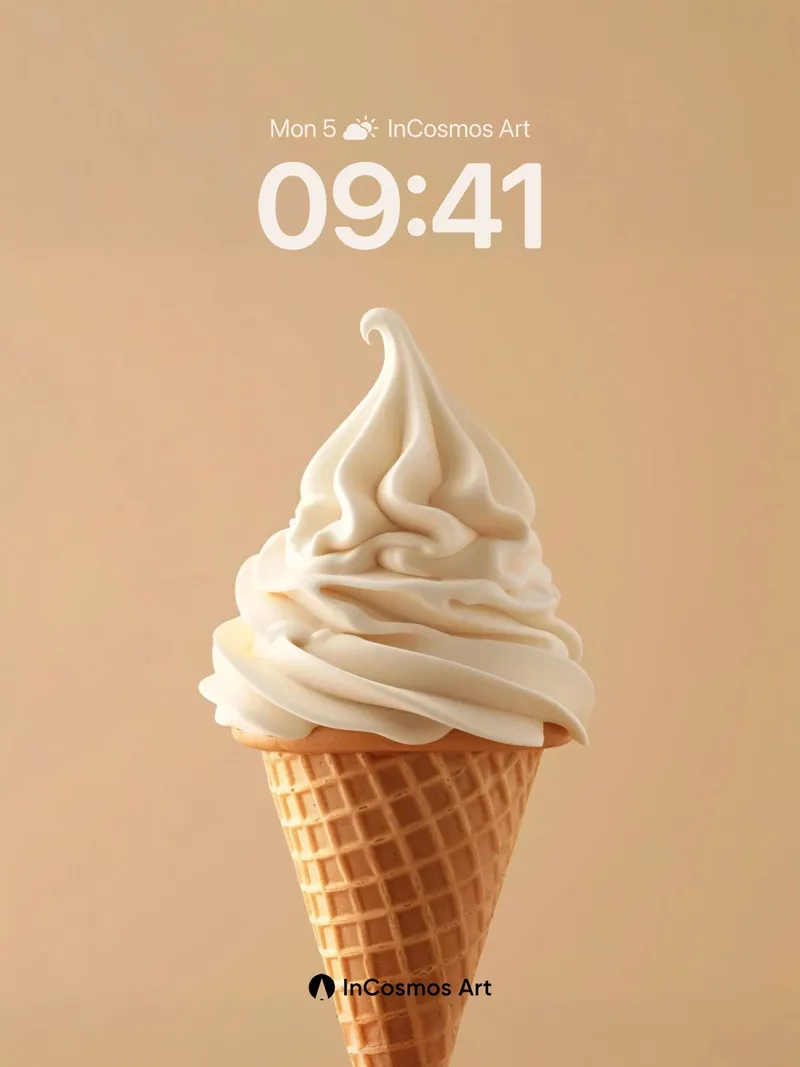 Creamy Stillness Wallpaper with Soft Swirls