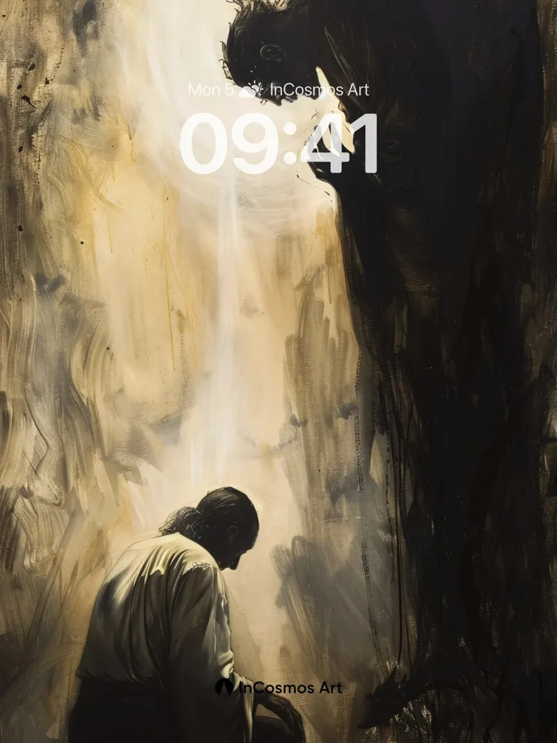 Sorrowful Echo Wallpaper with Light's Descent