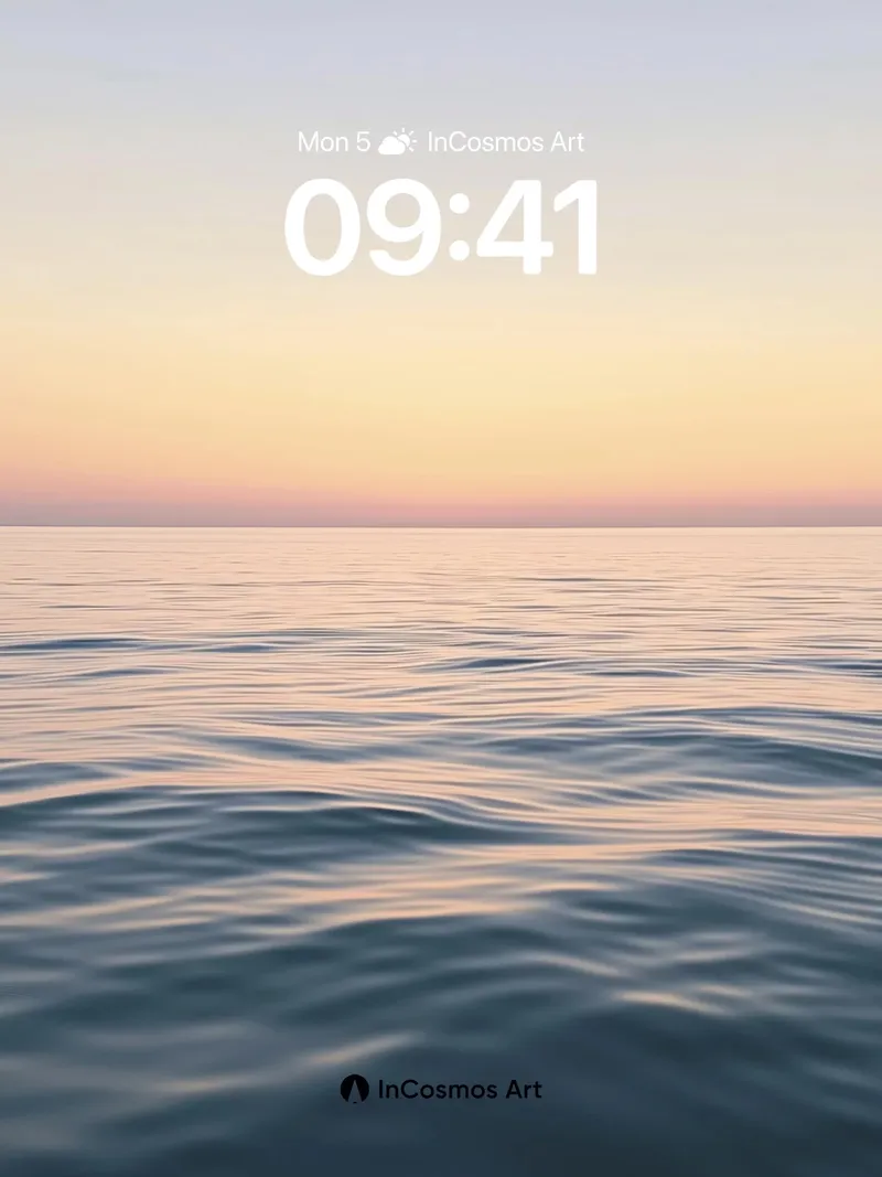 Serenity Horizon Wallpaper with Golden Breath