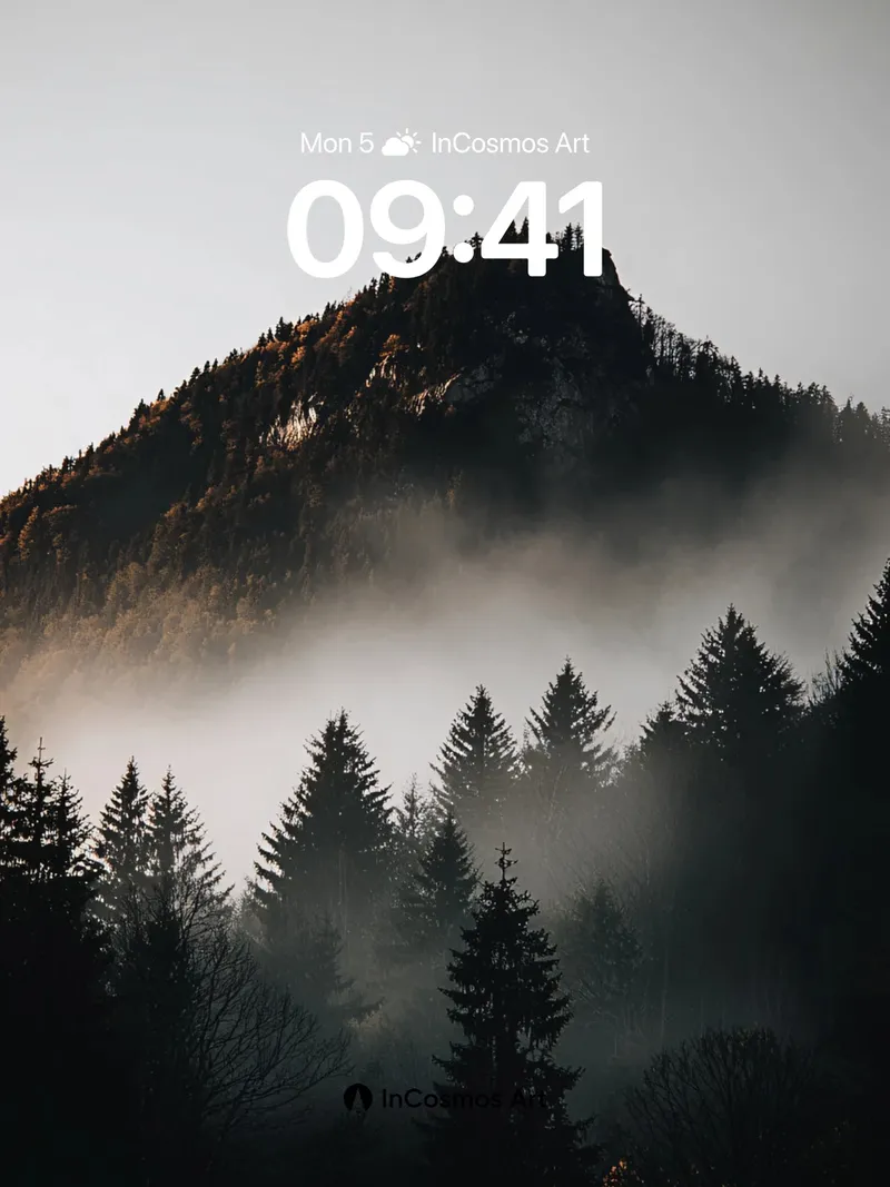 Serenity Peak Wallpaper with Whispering Mist