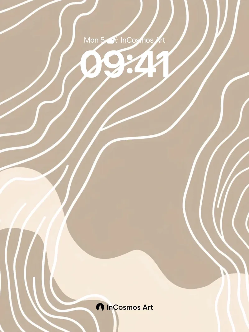 Serenity Contour Wallpaper with Whispering Lines