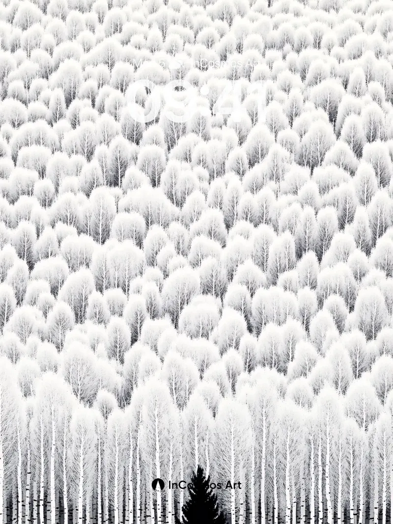 Silent Forest Wallpaper with Lone Pine Shadow