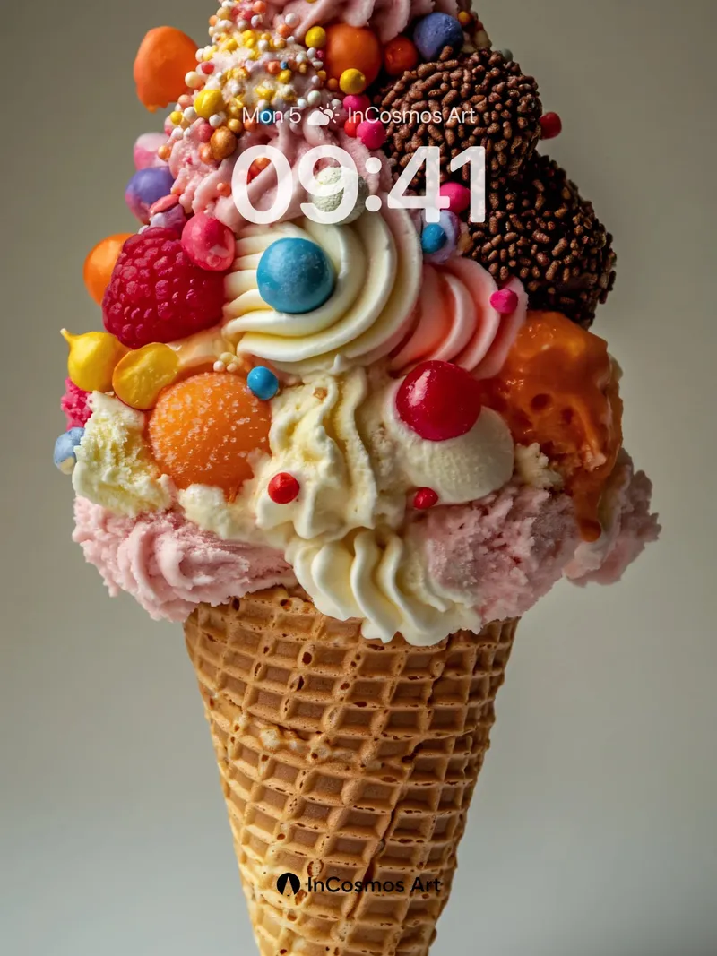 Whimsical Sweet Surge Wallpaper with Candy Canopy