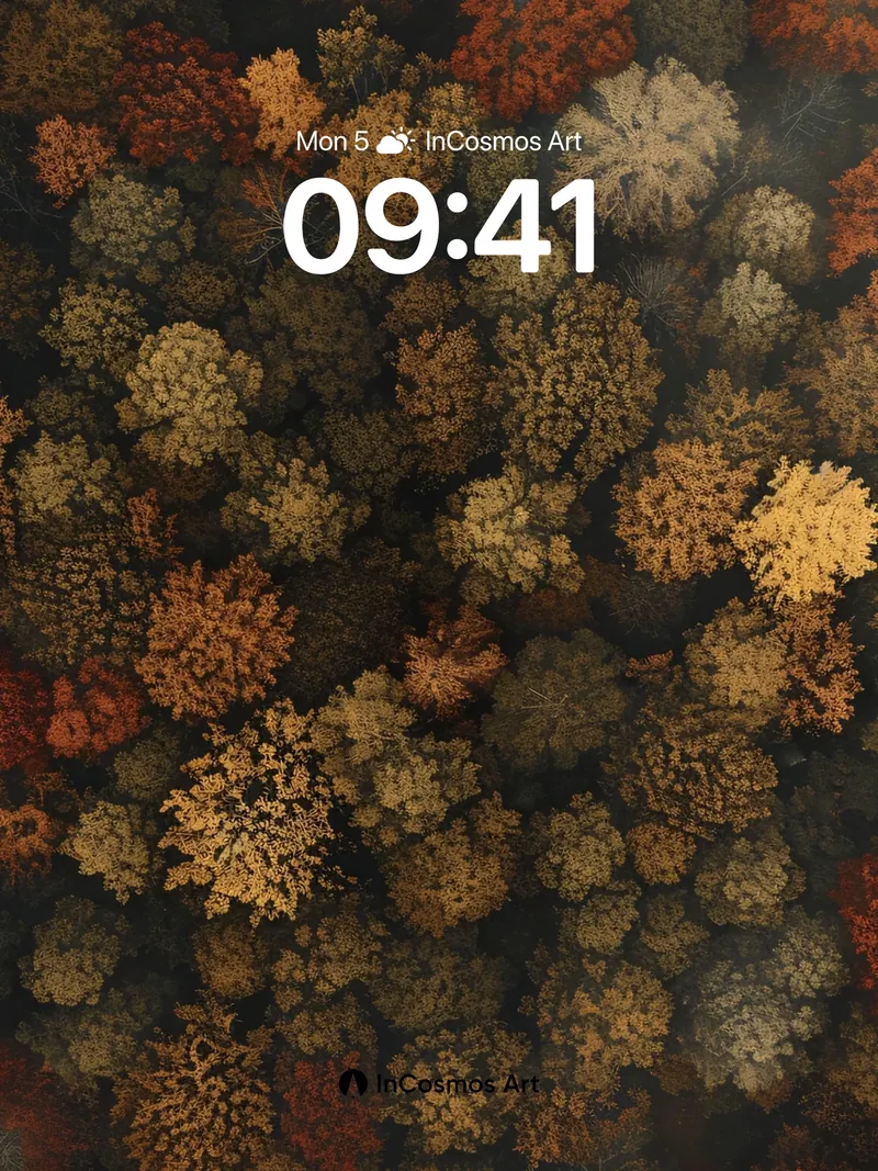 Autumn Canopy Wallpaper with Whispering Leaves