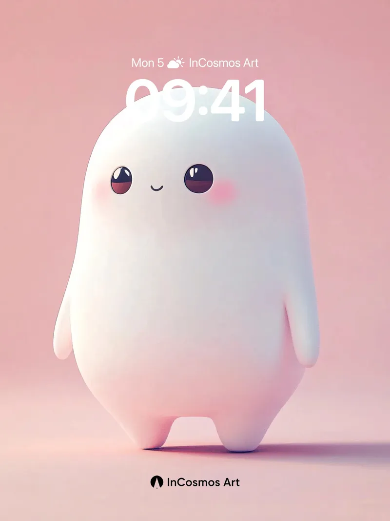 Soft Glow Wallpaper with Gentle Eyes