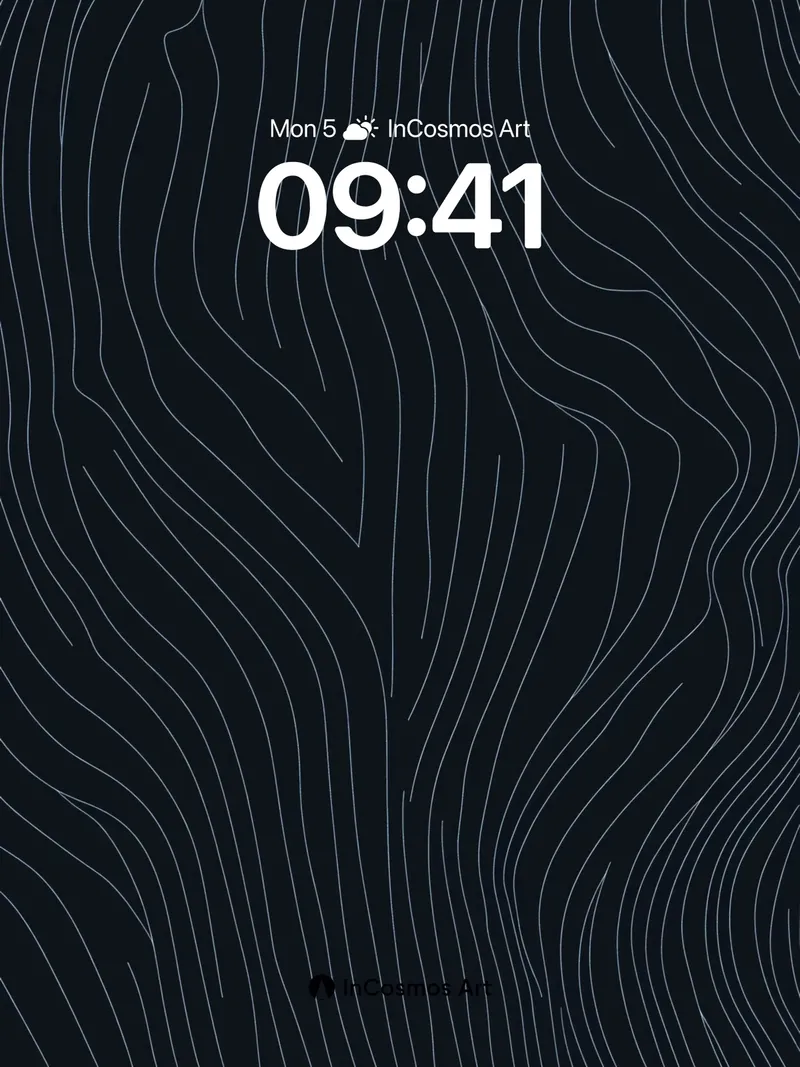 Silken Contour Wallpaper with Whispering Lines