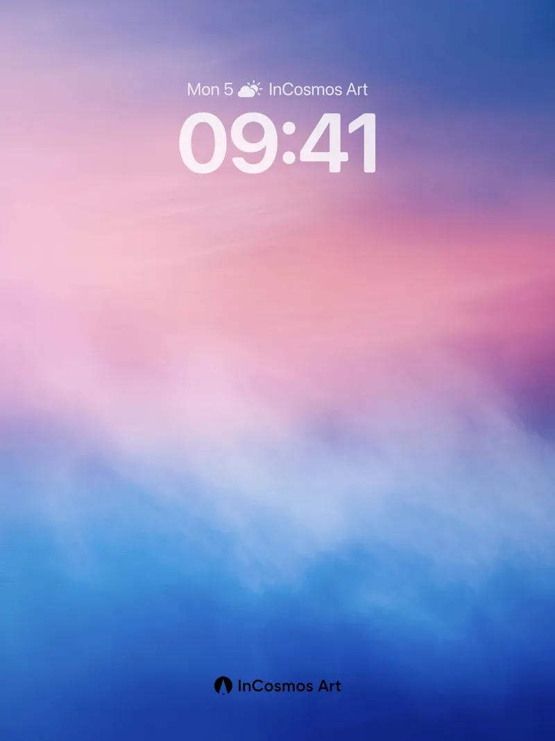 Ethereal Sky Gradient Wallpaper with Soft Cloud Veils