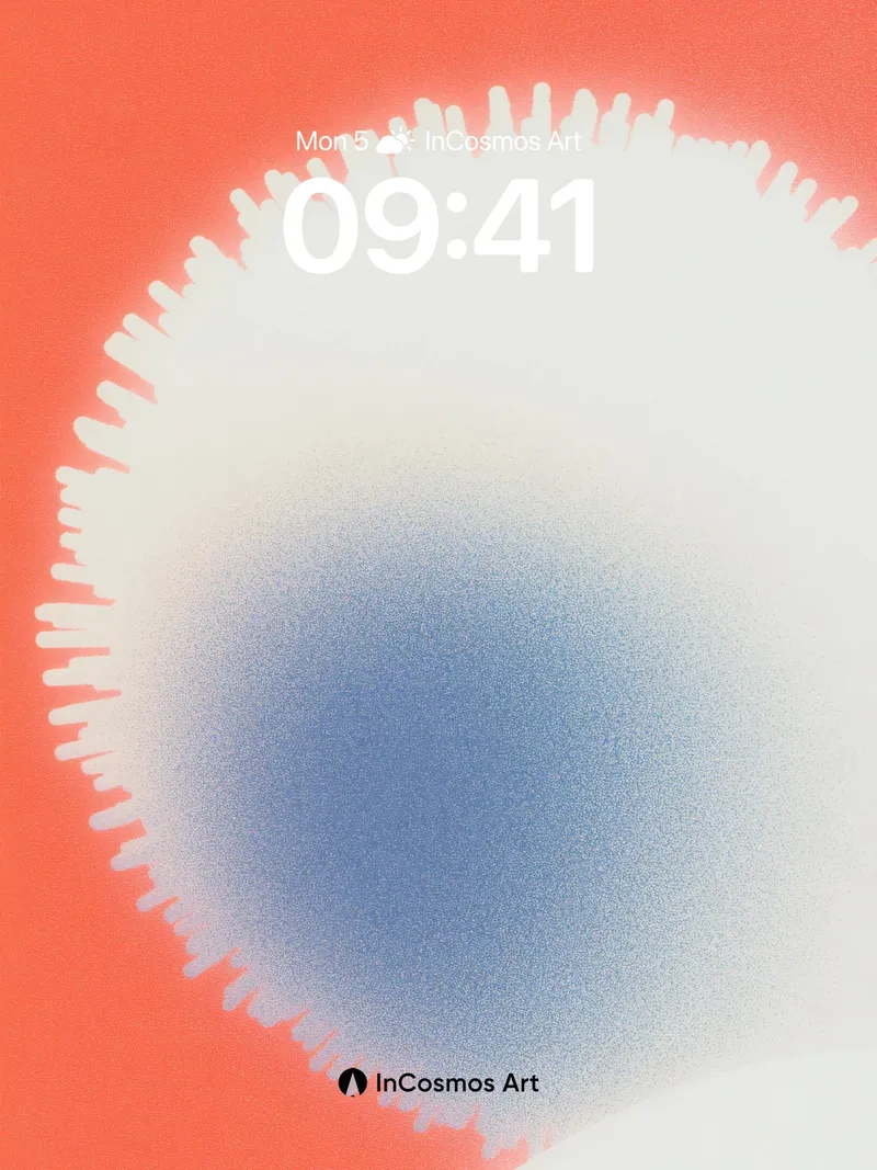 Frosted Bloom Wallpaper with Soft Edge Glow