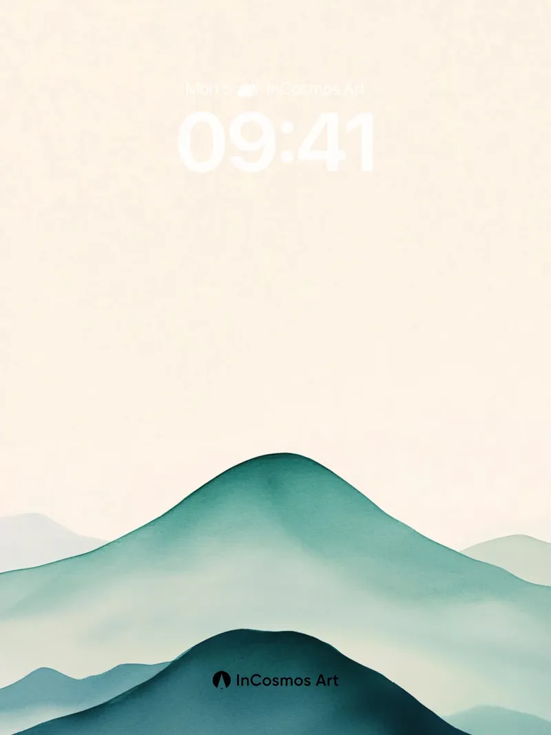 Serenity Ridge Wallpaper with Ethereal Hues