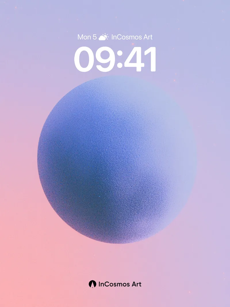 Serene Sphere Wallpaper with Gradient Hush