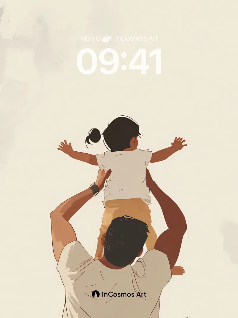 Serenity Lift Wallpaper with Gentle Light