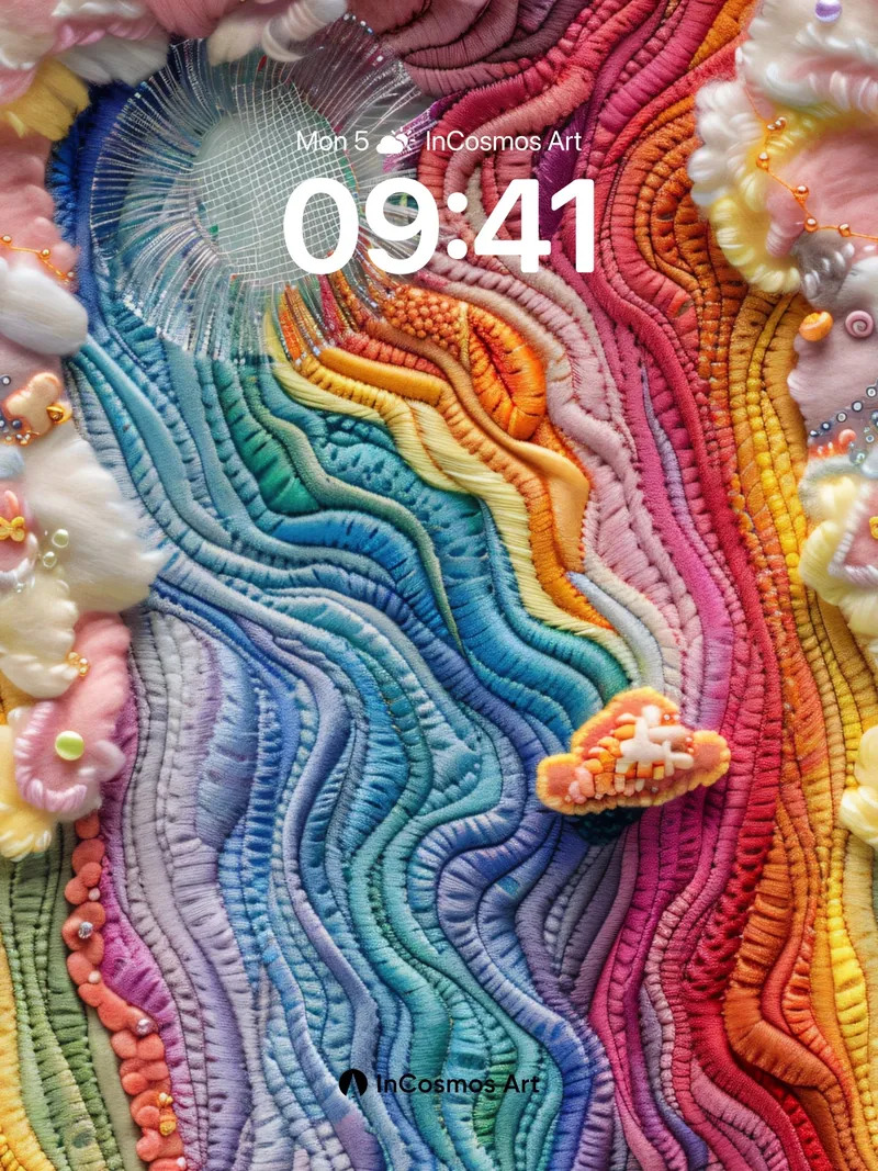 Whimsical Skyline Wallpaper with Cloud Candy