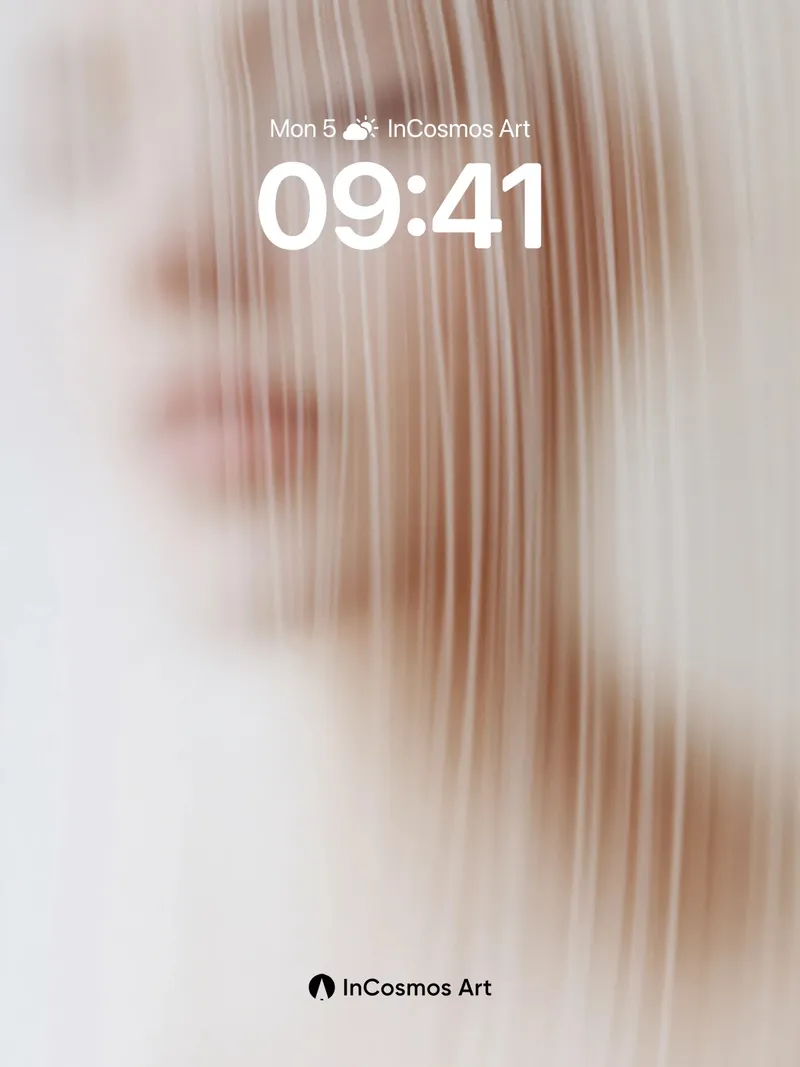 Silken Veil Wallpaper with Blurred Light Trails