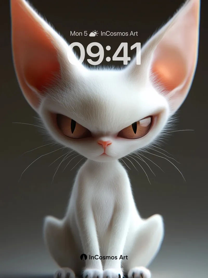 Feline Gaze Wallpaper with Velvet Whispers