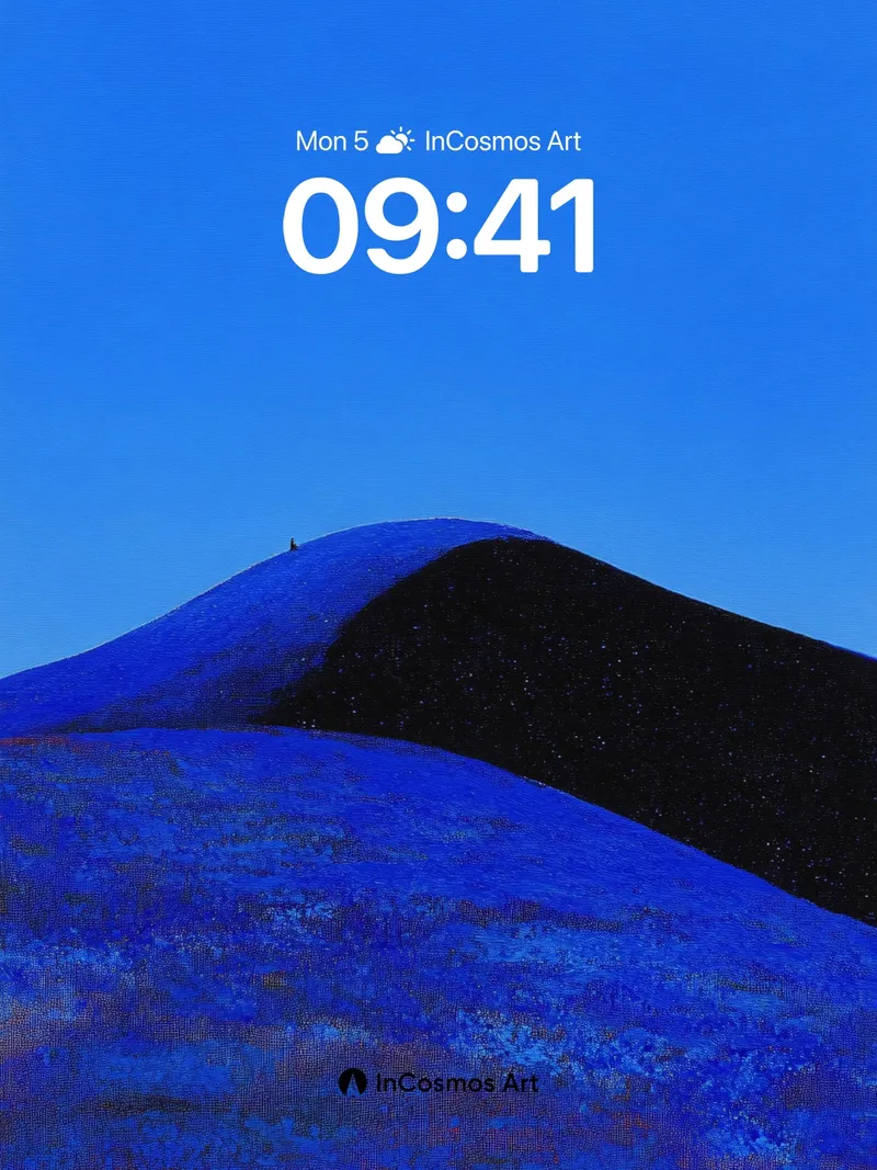 Silent Summit Wallpaper in Midnight Hues